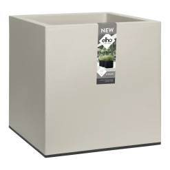 Elho Vivo Matt Finish Vierkant Wielen 40cm - Warm Grijs -Warentuin vivo matt finish vierkant wielen 40cm warm grijs 4 1