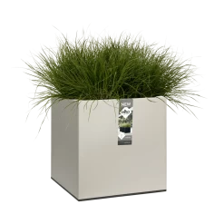 Elho Vivo Matt Finish Vierkant Wielen 40cm - Warm Grijs -Warentuin vivo matt finish vierkant wielen 40cm warm grijs 6 1