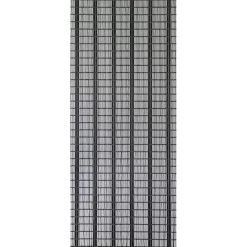 Vliegengordijn Banen - Wit/Zwart/Zilver - 90 X 210cm - Sun-Arts