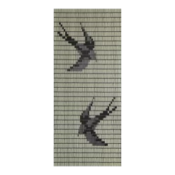 Vliegengordijn Zwaluwen - Creme/Zwart - 90 X 210cm - Sun-Arts