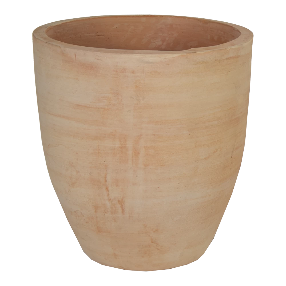 Bloempot Whitewash Tall Egg - D38 X H40cm - Oranje 1 Bloempot Whitewash Tall Egg - D38 X H40cm - Oranje