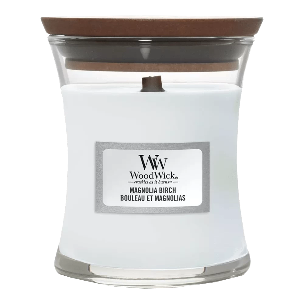 Woodwick Magnolia Birch Mini Candle - Geurkaars 1 Woodwick Magnolia Birch Mini Candle - Geurkaars
