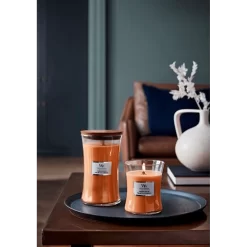 Woodwick Pumpkin Praline Large Candle - Geurkaars 5 Woodwick Pumpkin Praline Large Candle - Geurkaars -Warentuin woodwick pumpkin praline large candle geurkaars 3