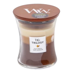 Woodwick Trilogy Cafu00e9 Sweets Medium Candle - Geurkaars