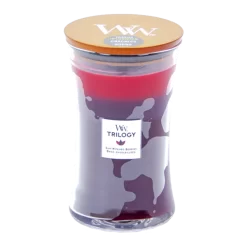 Woodwick Trilogy Sun Ripened Berries Large Candle - Geurkaars