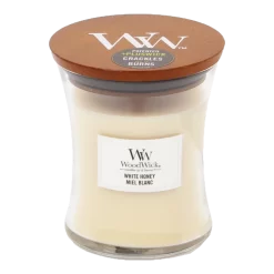 Woodwick White Honey Medium Candle - Geurkaars